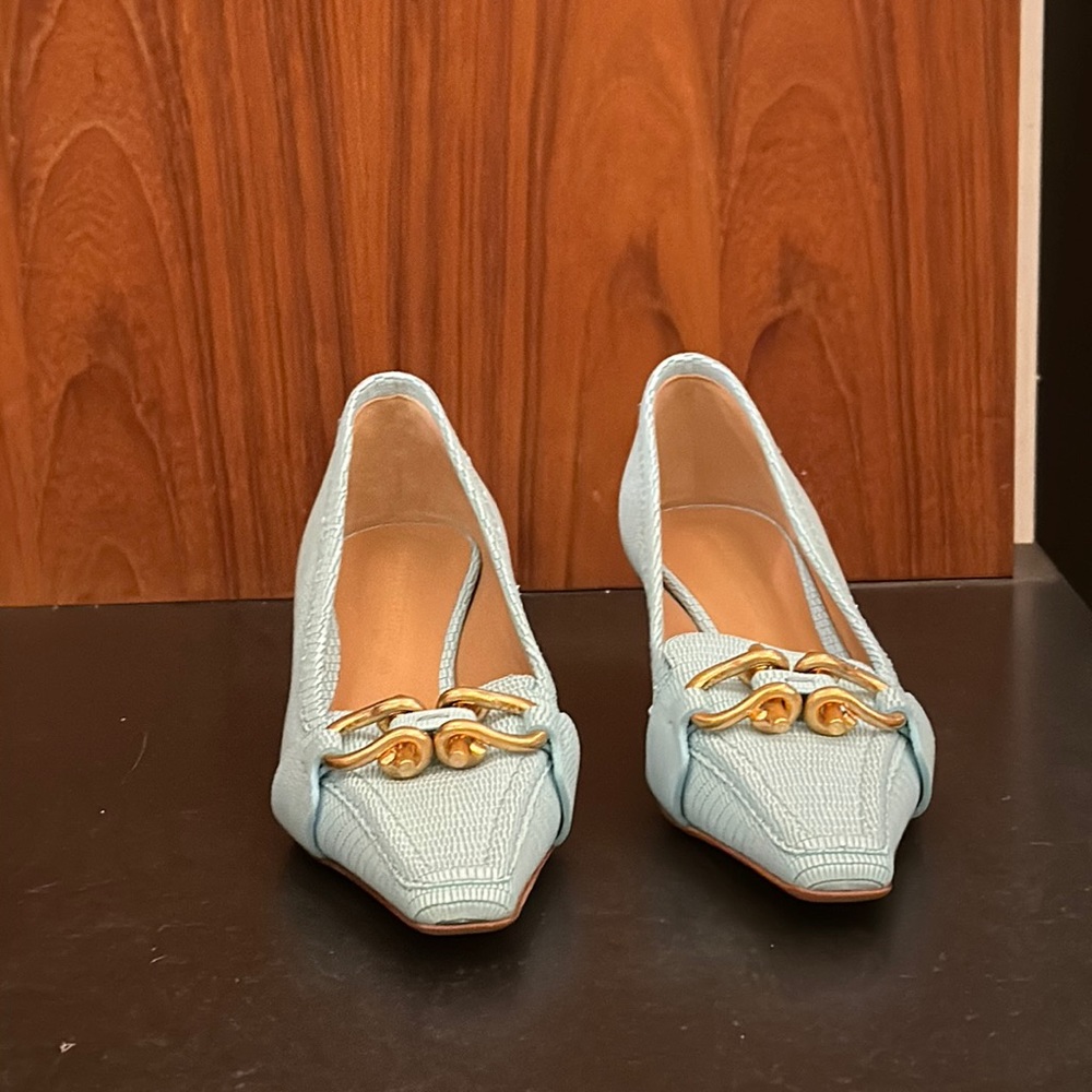 Bottega Veneta Madame blue Croc Print